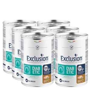 Exclusion Diabetic Pork & Sorghum All Breed konzerv 6x400g